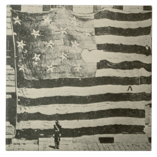 Star Spangled Banner: American Flag on Display Fliese