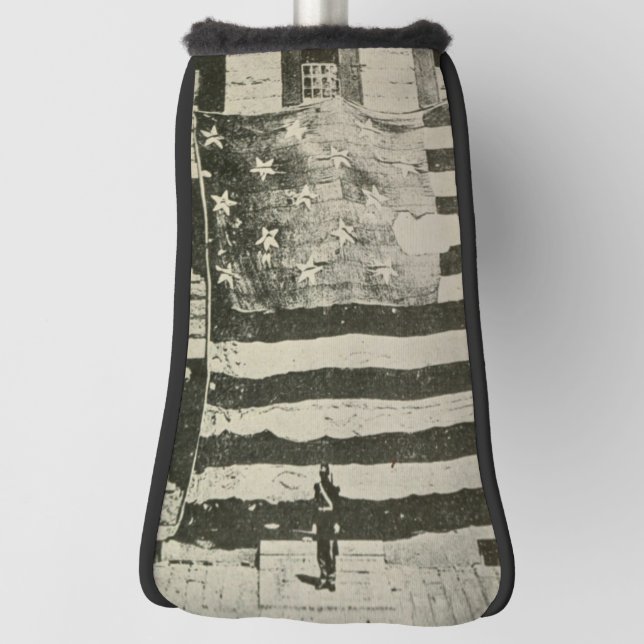 Star Spangled Banner: American Flag on Display Golf Headcover (Rotieren 90)