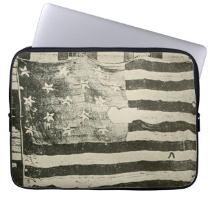 Star Spangled Banner: American Flag on Display Laptopschutzhülle