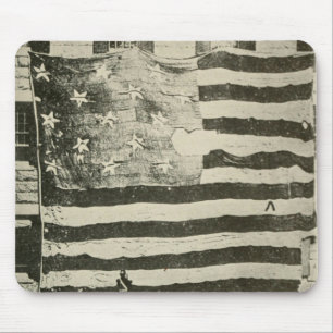 Star Spangled Banner: American Flag on Display Mousepad