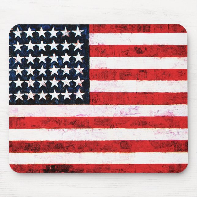 Star Spangled Banner - Amerikanische Flagge Mousepad (Vorne)