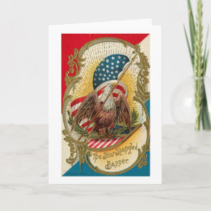 Star Spangled Banner Eagle Karte
