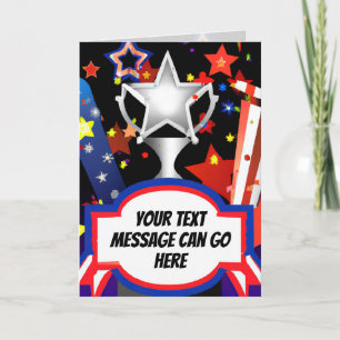 Star Spangled Banner Gruß/Note Card Karte