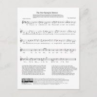 Star-Spangled Banner National Anthem Music Sheet