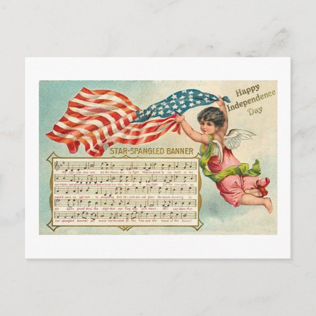 Star Spangled Banner Postkarte (Vorderseite)