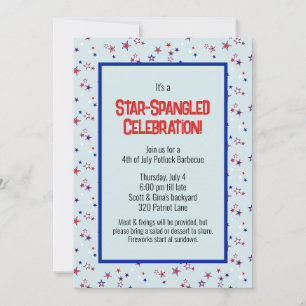 Star-Spangled Celebration Patriotic Party Einladung