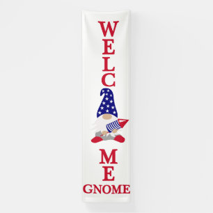 Star-Spangled Gnome Willkommen Banner