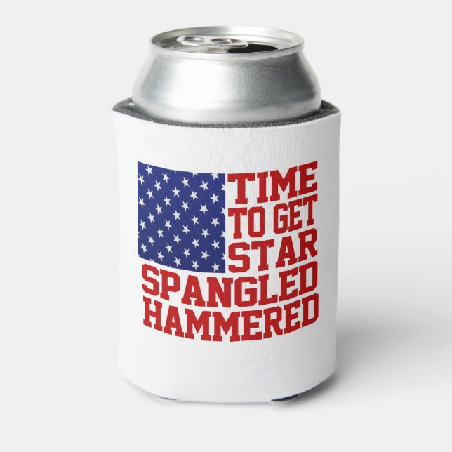 Star Spangled Hammered Dosenkühler (Kanne Rückseite)