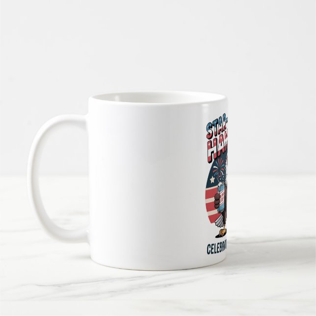 Star-Spangled Hammered Eagle Party Kaffeetasse (Links)