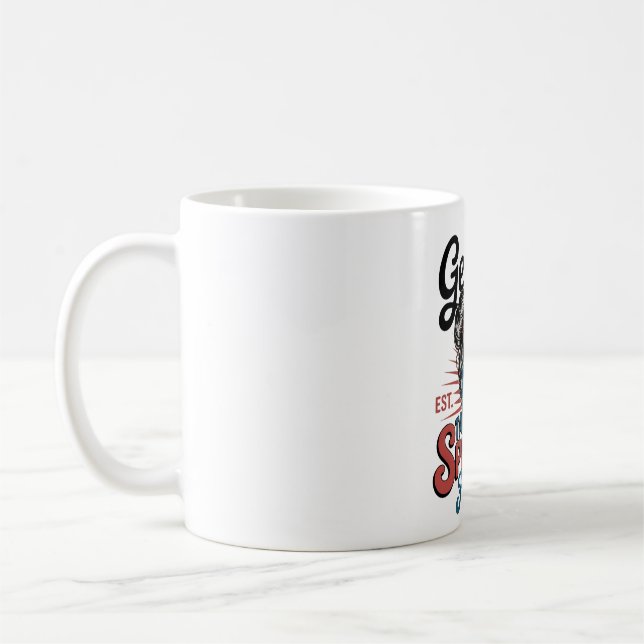 Star Spangled Hammerschädel Design Kaffeetasse (Links)