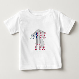 Star-Spangled Statement: Graphic I Liebe USA Desig Baby T-shirt