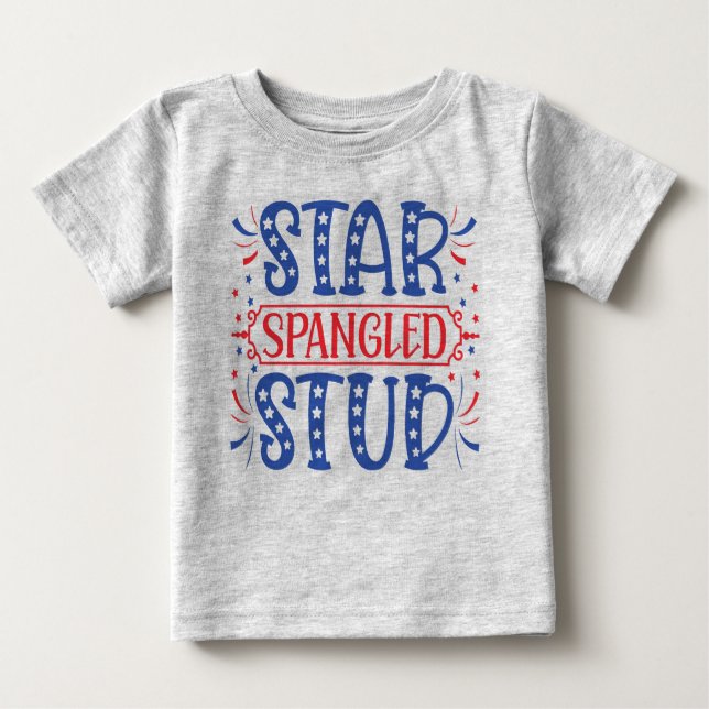 Star Spangled Stud Baby T-shirt (Vorderseite)