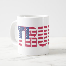 Star Spangled "Trump" Jumbo-Tasse