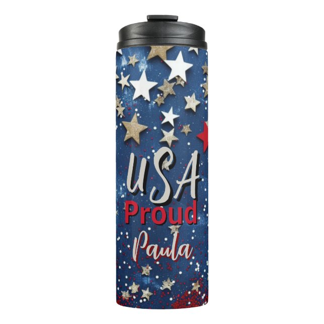Star Spangled USA Proud Thermosbecher (Vorderseite)