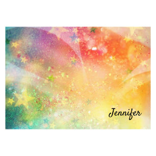 Star Sparkle Glitzer DIY Personalisierter Name Post-it Klebezettel