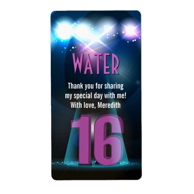 Star Spotlight Lila Sweet 16 Gefallen (Vorne)
