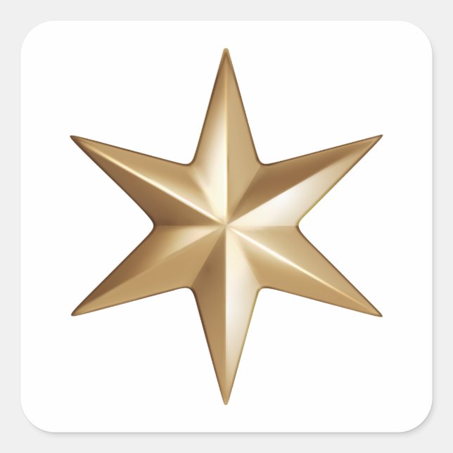 Star Square Stickers (Vorderseite)