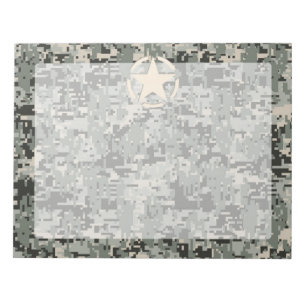 Star Stencil auf digitaler Seite Notizblock