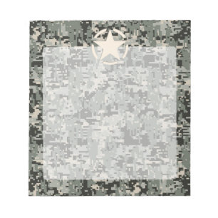 Star Stencil auf digitaler Seite Notizblock