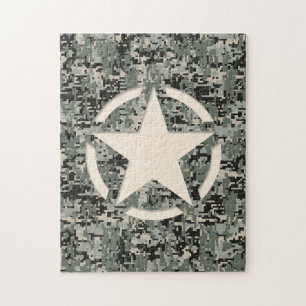 Star Stencil auf digitaler Seite Puzzle