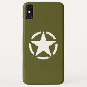 Star Stencil Classic auf Khaki Green Case-Mate iPhone Hülle