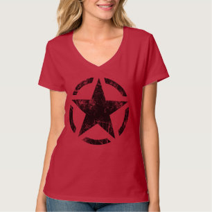 Star Stencil Vintag Decal T-Shirt