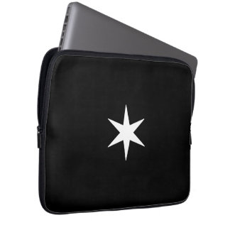 Star Stern black and white Laptopschutzhülle