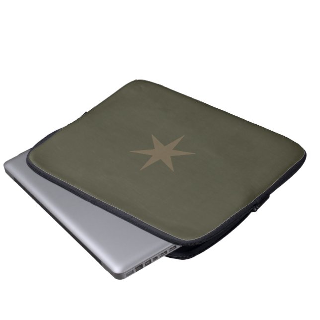 Star Stern khaki olive Laptopschutzhülle (Vorne Knopf)