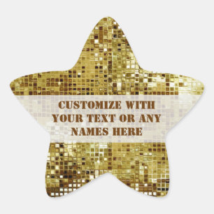 Star-Sticker für kundenspezifische Gold Sequins Stern-Aufkleber