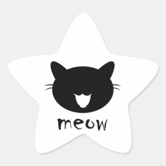 Star Stickers Cat miauen