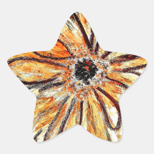 Star Stickers Gerbera (Vorderseite)