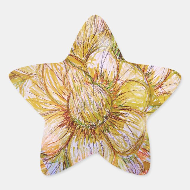 Star Stickers Yellow Camellia (Vorderseite)