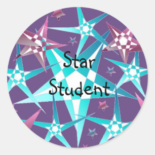 Star Student Runder Aufkleber