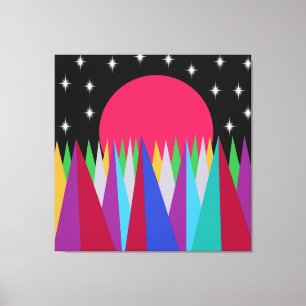 Star Sunset Stretched Canvas Print Leinwanddruck