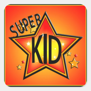 Star Super Kid Stickers