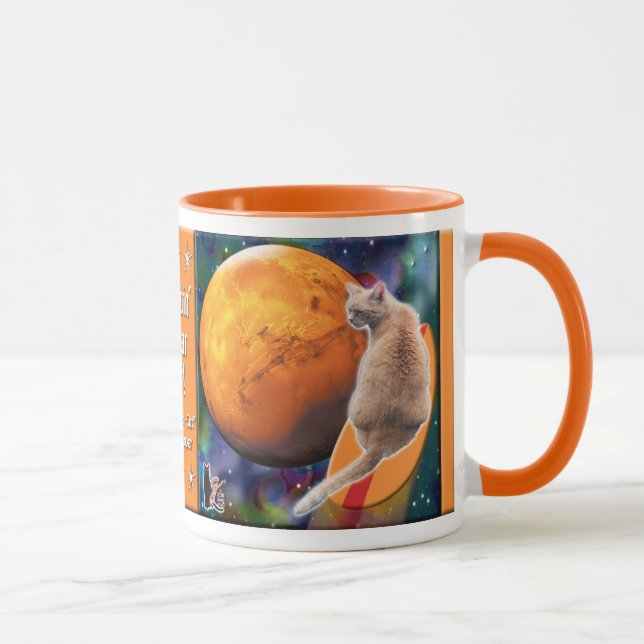 Star Surfer Cat Chili Pepper Tasse (Rechts)