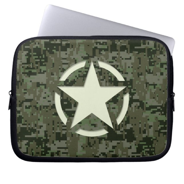 Star Tag Decal Digital Camouflage Style Laptopschutzhülle (Vorderseite)