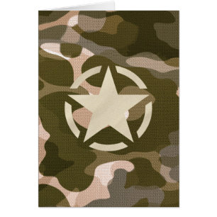 Star-Tag im Burlap-Camouflage-Stil