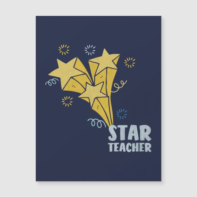 Star Teacher Magnetkarte (Vorderseite)