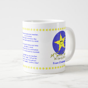 Star Teacher Vielen Dank an Student Jumbo-Tasse