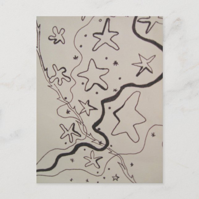 Star Trails Postkarte (Vorderseite)
