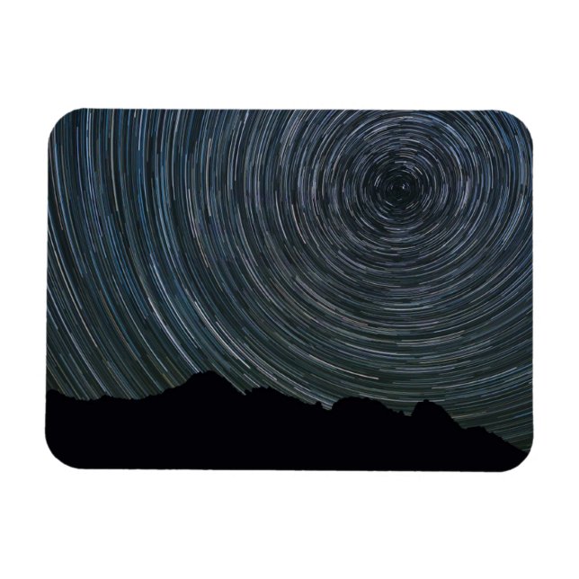 Star Trails um Polaris herum | Ingalls Pass Magnet (Horizontal)