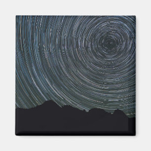 Star Trails um Polaris herum   Ingalls Pass Magnet
