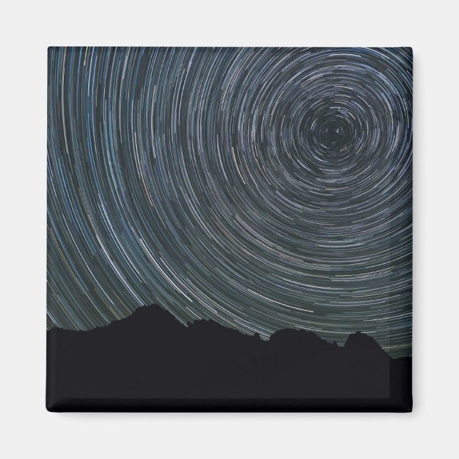 Star Trails um Polaris herum | Ingalls Pass Magnet (Vorne)