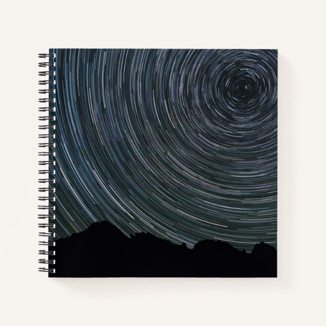 Star Trails um Polaris herum | Ingalls Pass Notizbuch (Vorderseite)