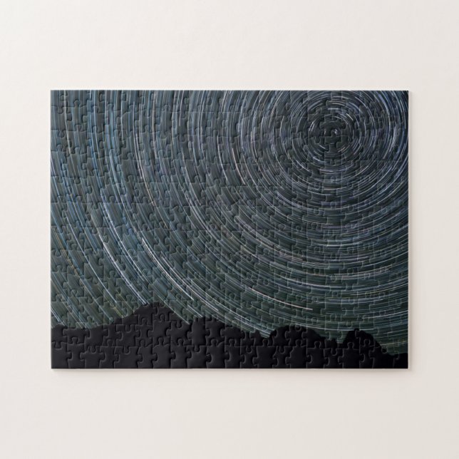 Star Trails um Polaris herum | Ingalls Pass Puzzle (Horizontal)