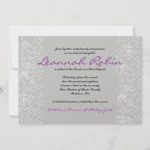 STAR TREE Bar Bat Mitzvah Einladung