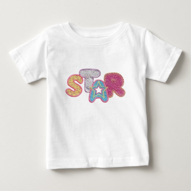 Star Tutu Baby Romper T-shirt (Vorderseite)