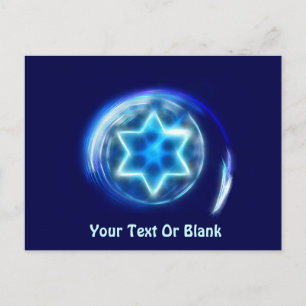 Star umkreist postkarte