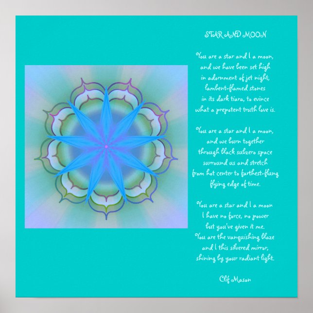Star und Mond 2 Poster (Vorne)